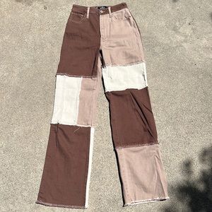 Hollister Ultra High Rise Dad Jean - color block - 23